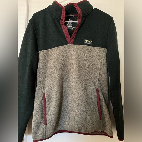 SOLD L.L. Bean Men’s Colorblock Sweater | Size M (tall) - Picture 1 of 3